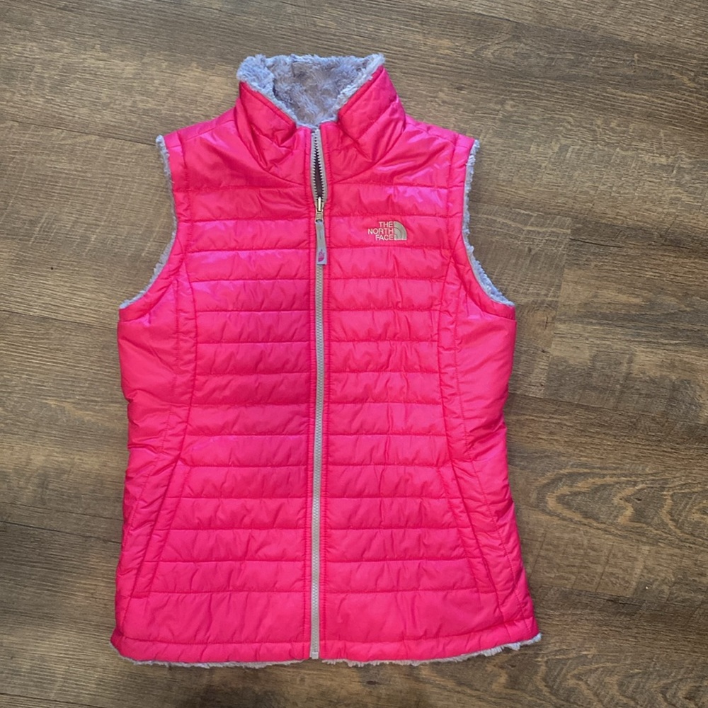 🩷🩶 EUC The North Face Girls XL Reversible Vest 🩶🩷